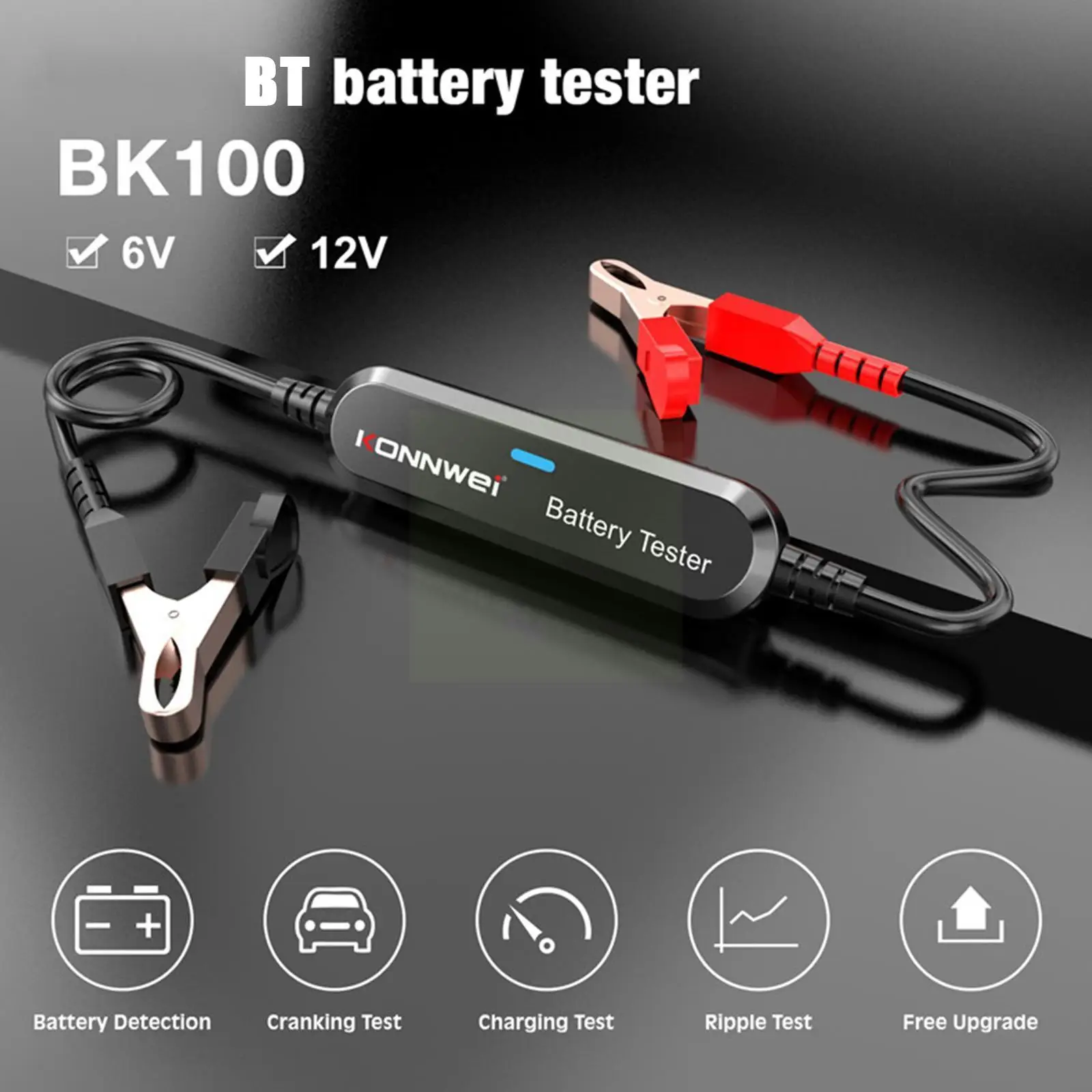 12v Car Bluetooth Battery Tester Bk100 Voltage Charging Test Battery Diagnostic Tools Lead-acid Cranking A6e4
12v Car Bluetooth Battery Tester Bk100 Voltage Charging Test Battery Diagnostic Tools Lead-acid Cranking A6e4