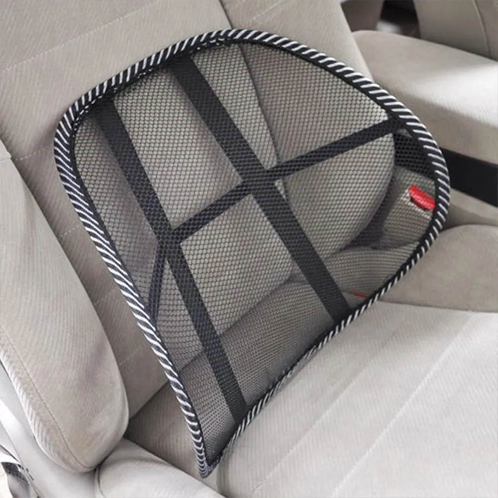 Car Office Chair Truck Seat Black Cushion Mesh Back Lumbar Thick Steel Wire Black Mesh Massage Waist Leather Nail Waist Health
Car Office Chair Truck Seat Black Cushion Mesh Back Lumbar Thick Steel Wire Black Mesh Massage Waist Leather Nail Waist Health