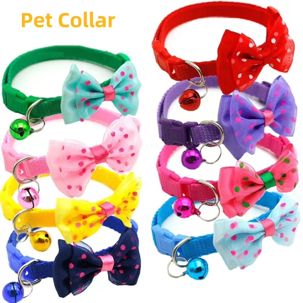 Cat Collar Adjustable Bowknot Bell Pet Kitty Kawaii Collars Necklace Safety Buckle Kitten Small Pets Cute Bells Collar
Cat Collar Adjustable Bowknot Bell Pet Kitty Kawaii Collars Necklace Safety Buckle Kitten Small Pets Cute Bells Collar