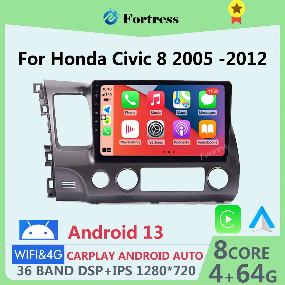 Android 12 Car Stereo Radio for Honda Civic 8 2005 - 2012 4G WIFI GPS Navigation 2din DVD Carplay Speakers Head Unit Audio WIFI
Android 12 Car Stereo Radio for Honda Civic 8 2005 - 2012 4G WIFI GPS Navigation 2din DVD Carplay Speakers Head Unit Audio WIFI