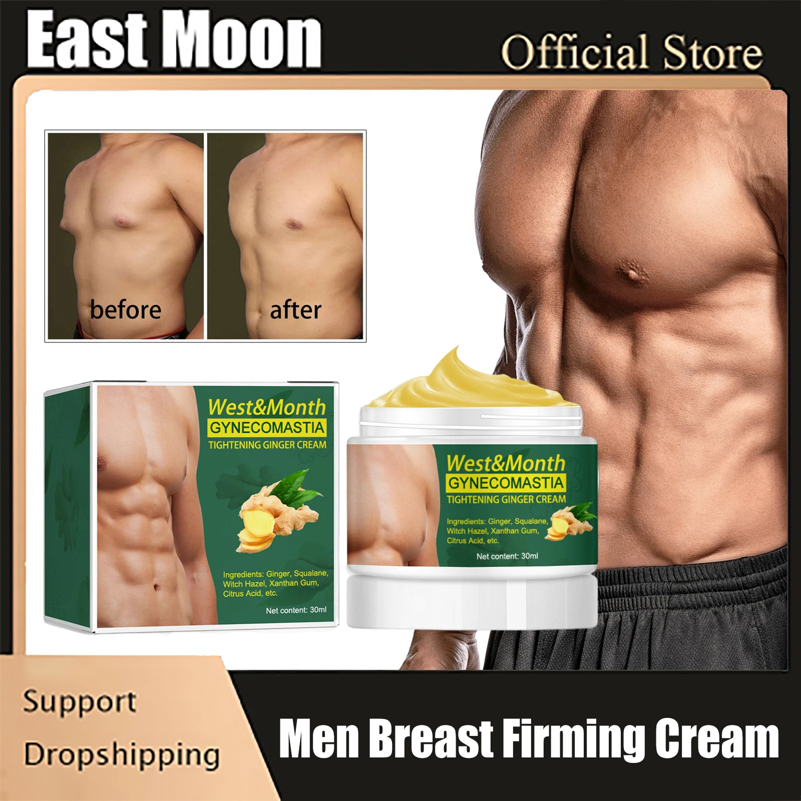 Ginger Fat Burning Cream Remove Excess Fat Cellulite Shrink Chest Muscle Fitness Weight Loss Waist Shaping Breast Firming Cream
Ginger Fat Burning Cream Remove Excess Fat Cellulite Shrink Chest Muscle Fitness Weight Loss Waist Shaping Breast Firming Cream