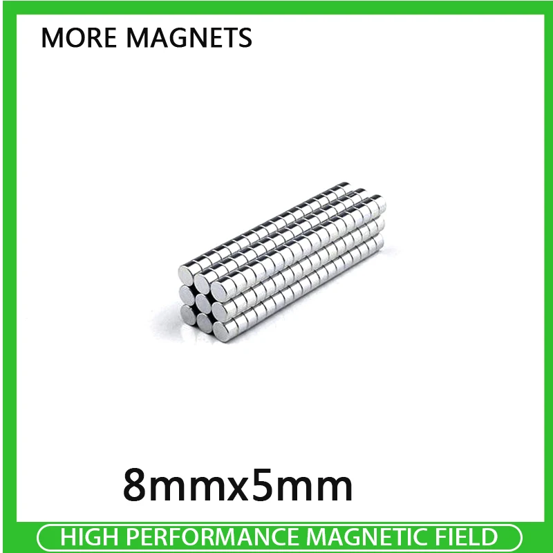 10~300PCS 8x5mm Small N35 Round Magnet 8mm x 5mm Neodymium Magnets Permanent NdFeB Strong Powerful Magnet 8*5mm
10~300PCS 8x5mm Small N35 Round Magnet 8mm x 5mm Neodymium Magnets Permanent NdFeB Strong Powerful Magnet 8*5mm
