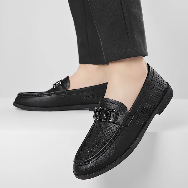 Men's Slip on Casual Shoes 2023 Summer Breathable Hollow Soft Leather Loafers for Men Career Shallow Light Male Walking Shoes
Men's Slip on Casual Shoes 2023 Summer Breathable Hollow Soft Leather Loafers for Men Career Shallow Light Male Walking Shoes