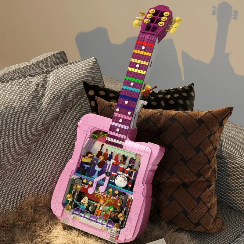 Music Party Rock And Roll Musical Instruments Guitar Building Block Toy Technic Model DIY Brick For Kid Christmas Birthday Gift
Music Party Rock And Roll Musical Instruments Guitar Building Block Toy Technic Model DIY Brick For Kid Christmas Birthday Gift