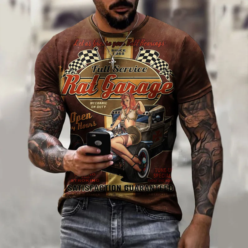 Route 66 Retro 3D Letter Printing Men's T-shirt Short-Sleeved O-Neck Summer Street Fashion Vintage Tops
Route 66 Retro 3D Letter Printing Men's T-shirt Short-Sleeved O-Neck Summer Street Fashion Vintage Tops