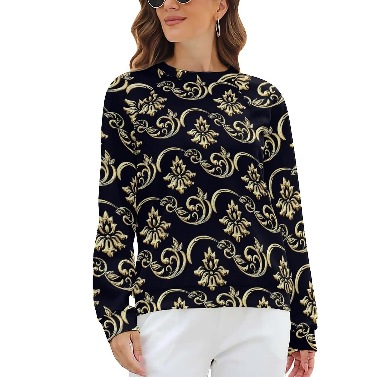 Golden Baroque Casual Hoodies Retro Floral Aesthetic Graphic Hoodie Autumn Long Sleeve Hip Hop Oversized Sweatshirts Gift
Golden Baroque Casual Hoodies Retro Floral Aesthetic Graphic Hoodie Autumn Long Sleeve Hip Hop Oversized Sweatshirts Gift