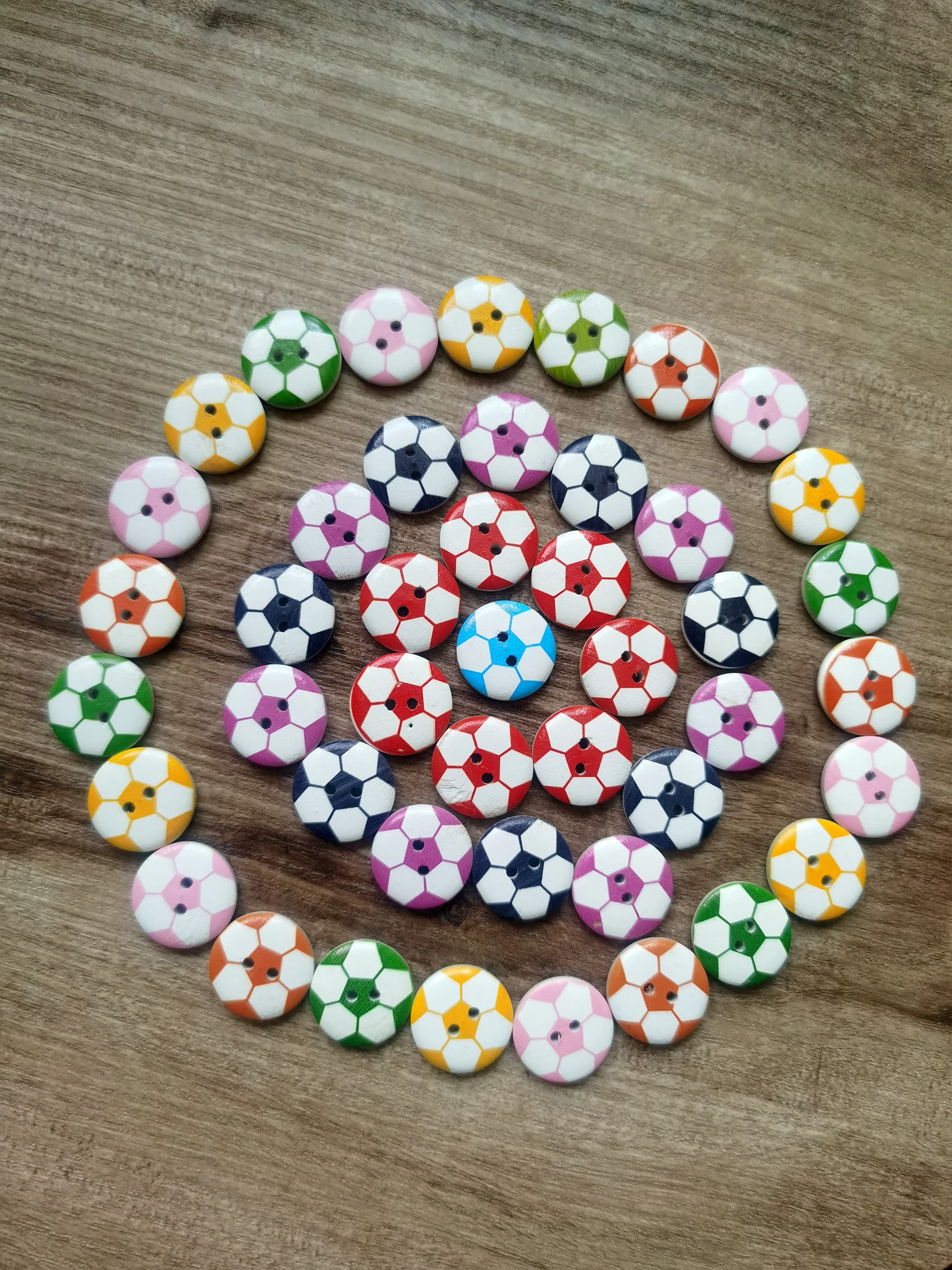 25pcs Colorful Football Wooden Button 2 Hole Cartoon Round Decorative Buttons For Scrapbooking Craft DIY Children's Clothing
25pcs Colorful Football Wooden Button 2 Hole Cartoon Round Decorative Buttons For Scrapbooking Craft DIY Children's Clothing