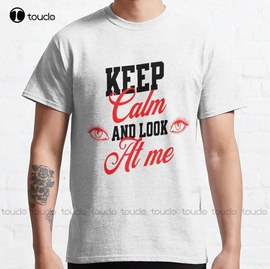 Классическая футболка с надписью Keep Calm And Look At Me Red Eyes, Спортивная футболка, индивидуальная футболка Aldult для подростков, унисекс, футболка с ц...
Классическая футболка с надписью Keep Calm And Look At Me Red Eyes, Спортивная футболка, индивидуальная футболка Aldult для подростков, унисекс, футболка с ц...