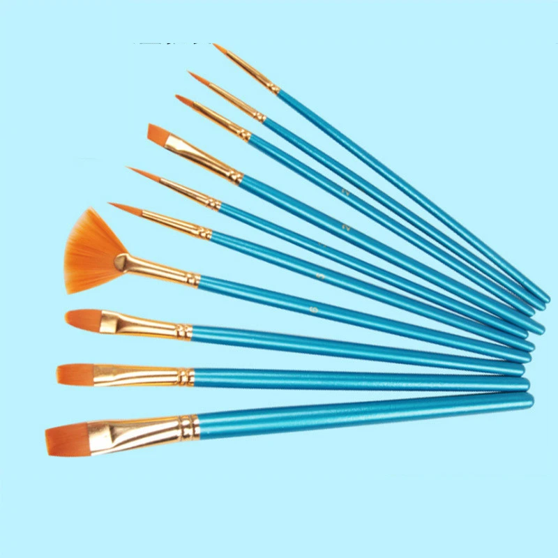Watercolor Pen Watercolor Painting Brush Oil Painting Pen Set 10pcs Red Pole Blue Pole Acrylic Paint Row Pen Watercolors Brushes
Watercolor Pen Watercolor Painting Brush Oil Painting Pen Set 10pcs Red Pole Blue Pole Acrylic Paint Row Pen Watercolors Brushes
