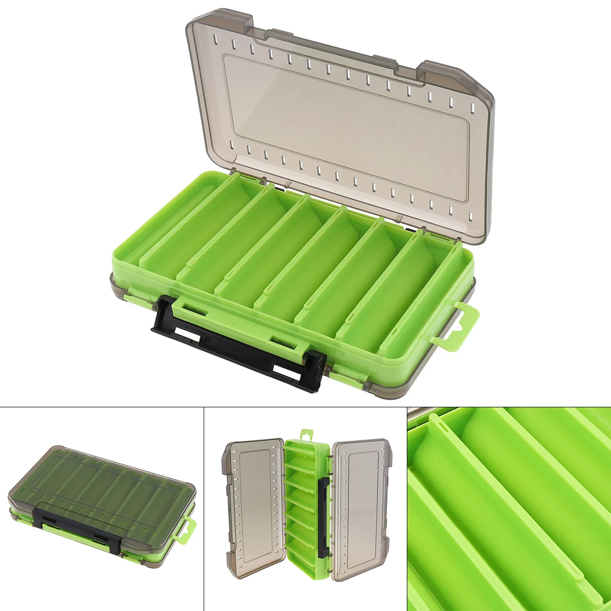 Double Sided Fishing Tackle Boxes Organizer 14 Compartments Fishing Lure Bait Hook Accessories Storage Case Container
Double Sided Fishing Tackle Boxes Organizer 14 Compartments Fishing Lure Bait Hook Accessories Storage Case Container