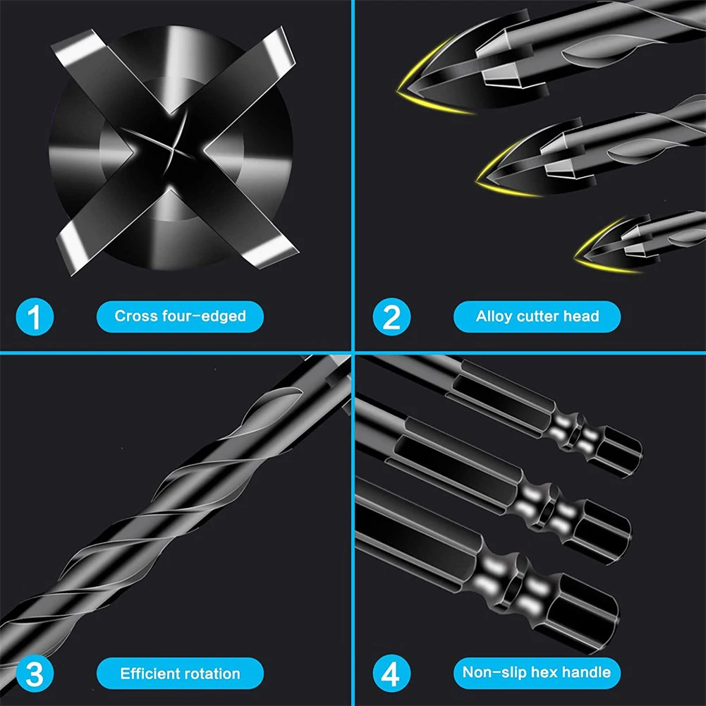 11 Pcs Triangle Drill Bits Hex Shank Holder Hard Alloy Extension Hole Opener 5/6/8/10/12mm For Tile Ceramic Concrete Drilling
11 Pcs Triangle Drill Bits Hex Shank Holder Hard Alloy Extension Hole Opener 5/6/8/10/12mm For Tile Ceramic Concrete Drilling