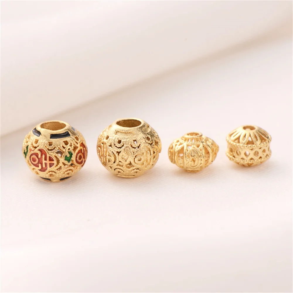 Copper plated Vietnamese sand gold drip oil lantern through-hole spacer beads handmade diy string jewelry materials
Copper plated Vietnamese sand gold drip oil lantern through-hole spacer beads handmade diy string jewelry materials
