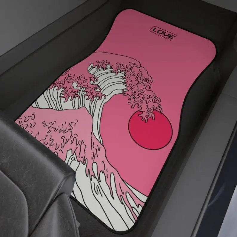 Pink Great Wave Car Floor Mats, Car Floor Mats Set, Floor Mats for Car, Kanigawa car mat, Made in the USA
Pink Great Wave Car Floor Mats, Car Floor Mats Set, Floor Mats for Car, Kanigawa car mat, Made in the USA