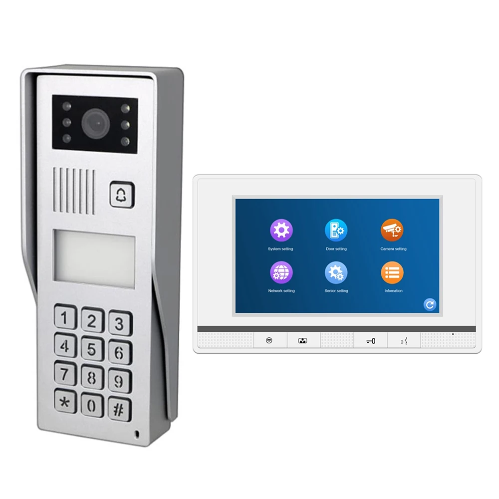 Villa System Code RFID Fingerprint Multiple Access Control 1080P Smart Tuya Video Doorbell Support Unlocking 2 Locks from APP
Villa System Code RFID Fingerprint Multiple Access Control 1080P Smart Tuya Video Doorbell Support Unlocking 2 Locks from APP