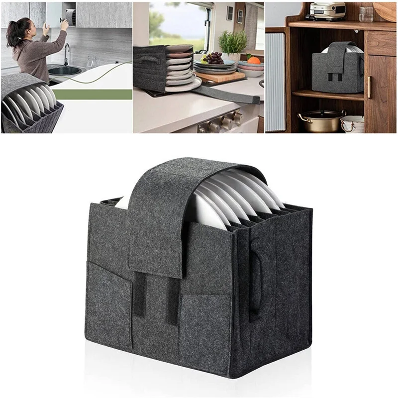 Felt Plate Storage Holder Bag For Motorhome Campervan Picnic Cupboard Tableware Portable Dinner Plate Box Layered Storage
Felt Plate Storage Holder Bag For Motorhome Campervan Picnic Cupboard Tableware Portable Dinner Plate Box Layered Storage