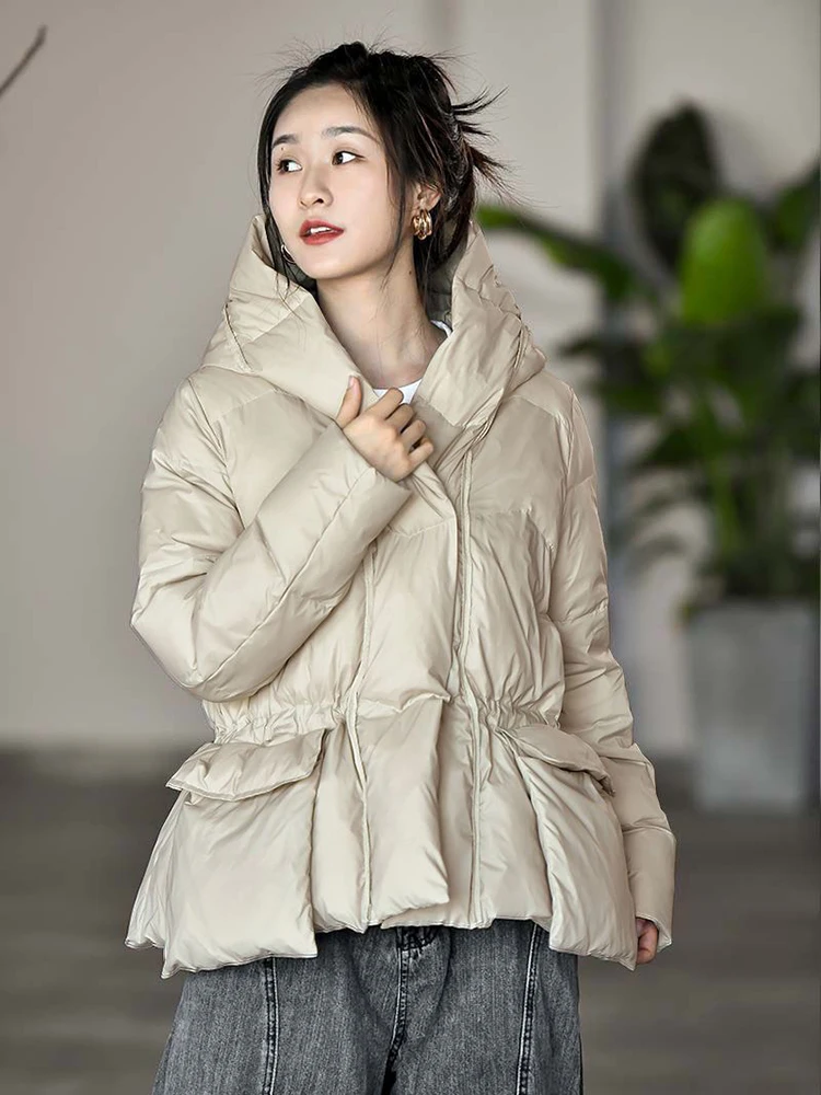 KBAT Women's Winter Down Jacket New Oversized Hooded Puffer Coat Female Long Sleeve Casual Loose Thick Warm Overcoat
KBAT Women's Winter Down Jacket New Oversized Hooded Puffer Coat Female Long Sleeve Casual Loose Thick Warm Overcoat