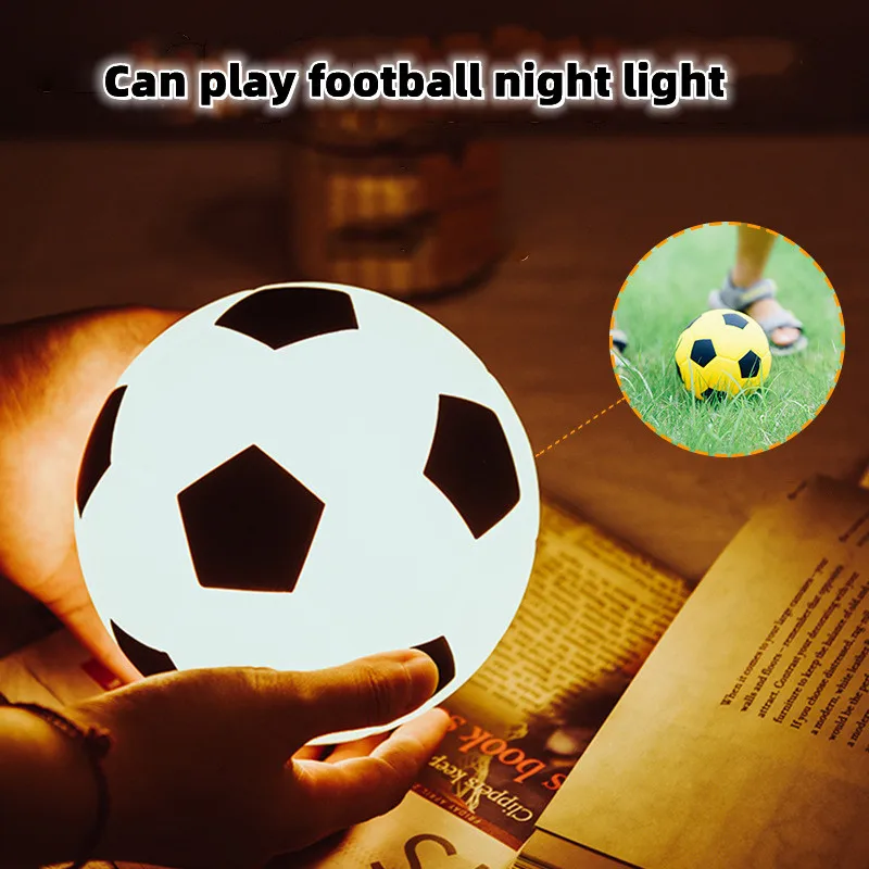 Creative New Silicone Football Night Lights Bedroom Patina Atmosphere Lights Decorative Lights Baby Playmate Sleeping Lights
Creative New Silicone Football Night Lights Bedroom Patina Atmosphere Lights Decorative Lights Baby Playmate Sleeping Lights