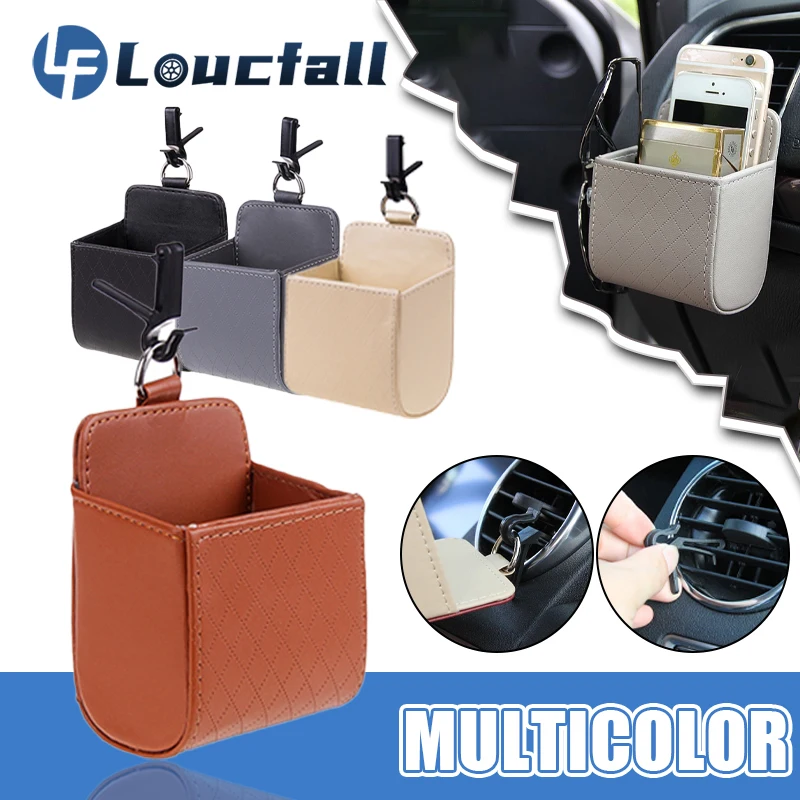 Car Storage Bag Air Vent Dashboard Tidy Hanging Leather Organizer Box Glasses Phone Holder Storage Organizer Car Accessories new
Car Storage Bag Air Vent Dashboard Tidy Hanging Leather Organizer Box Glasses Phone Holder Storage Organizer Car Accessories new