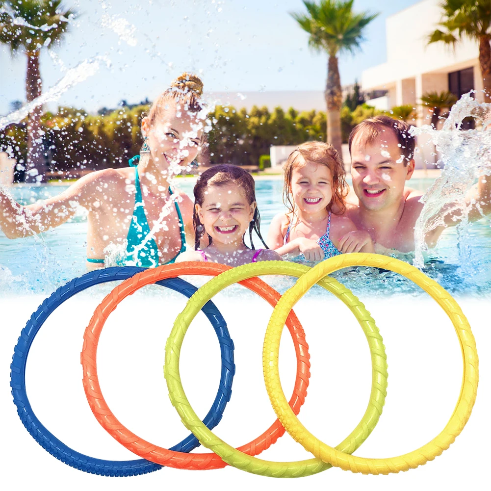 4pcs New Diving Rings Underwater Swimming Rings Sinking Pool Toy Rings For Kid Children Swimming Diving Ring Water Toy
4pcs New Diving Rings Underwater Swimming Rings Sinking Pool Toy Rings For Kid Children Swimming Diving Ring Water Toy
