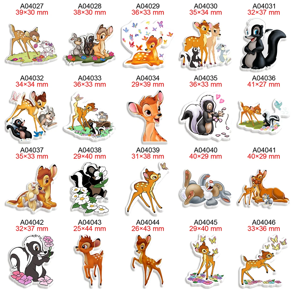 Disney Bambi Cartoon Planar Resin Flatback Cabochon Printed for DIY Bows Party Craft Supplies Handmade Material
Disney Bambi Cartoon Planar Resin Flatback Cabochon Printed for DIY Bows Party Craft Supplies Handmade Material