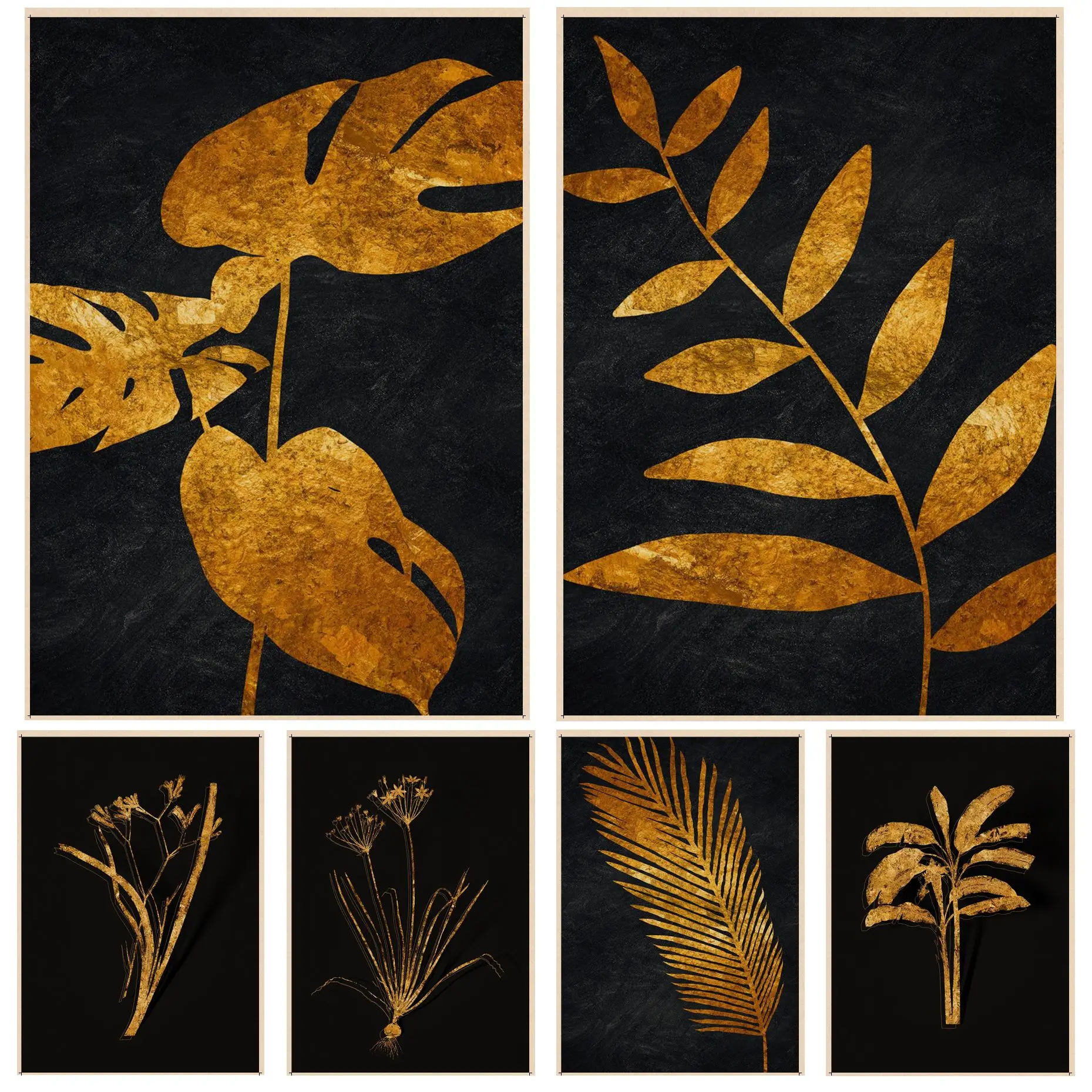 Gold Leaf Canvas Abstract Paintings Movie Posters Wall Art Retro Posters for Home Decor Art Wall Stickers
Gold Leaf Canvas Abstract Paintings Movie Posters Wall Art Retro Posters for Home Decor Art Wall Stickers