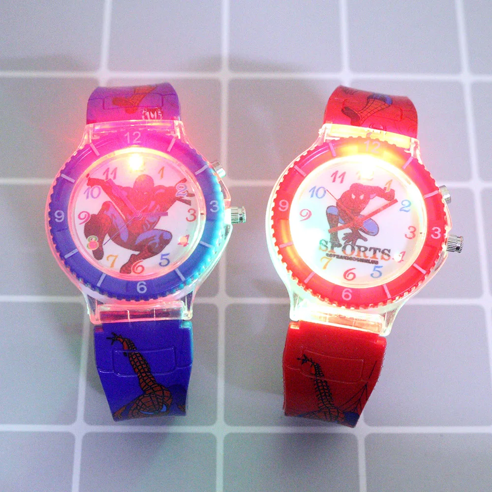 Disney Marvel Spider-Man Luminous Cartoon Children's Watch Boys Colorful Glitter Band Music Children's Watch Gift Watch Clock
Disney Marvel Spider-Man Luminous Cartoon Children's Watch Boys Colorful Glitter Band Music Children's Watch Gift Watch Clock