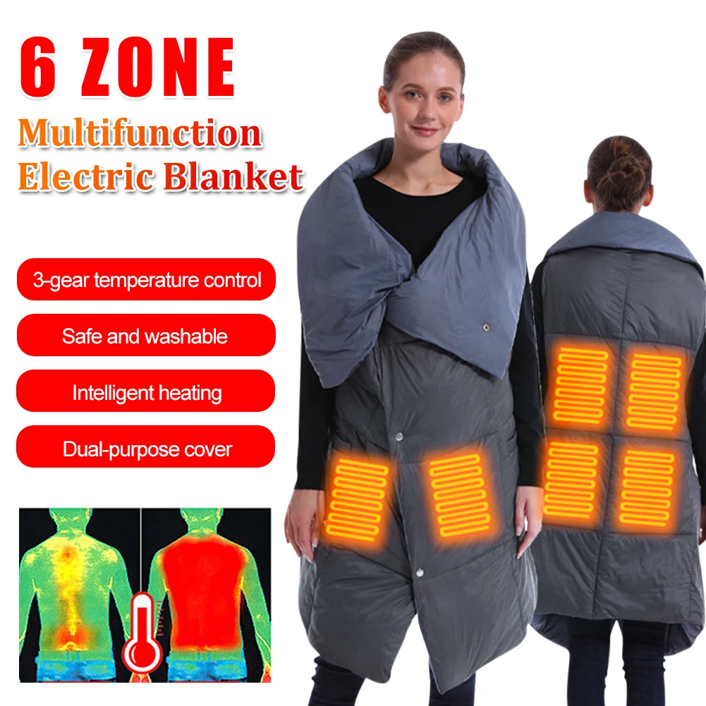 Electric Heated Blanket Wearable Throw On Shoulder Cold Protection Electric Blanket for Outdoor Small Electric Bed Warmer Pad
Electric Heated Blanket Wearable Throw On Shoulder Cold Protection Electric Blanket for Outdoor Small Electric Bed Warmer Pad