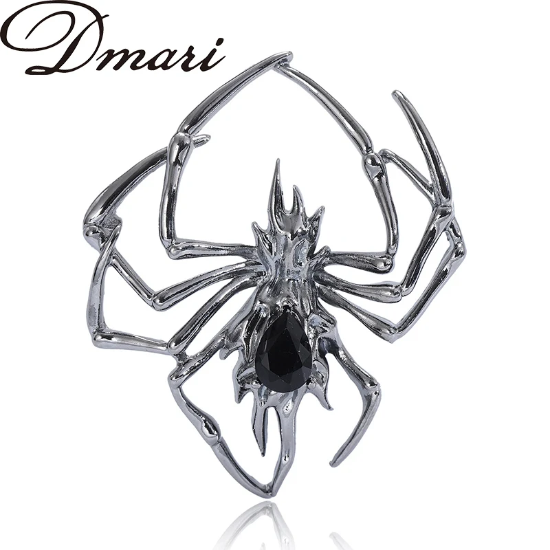 

Dmari Women Brooch Delicate Stainless Steel Spider Lapel Pins Insect Badge Luxury Jewelry Accessories For Clothing