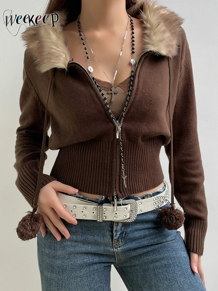 Weekeep женский зимний свитер кардиган с меховым воротником в стиле пэчворк с длинным рукавом вязаный винтажный гранж свитера приталенная оде...
Weekeep женский зимний свитер кардиган с меховым воротником в стиле пэчворк с длинным рукавом вязаный винтажный гранж свитера приталенная оде...