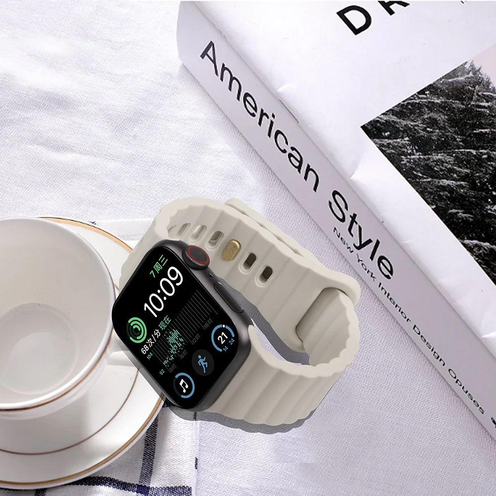 Soft Silicone Sport Strap For Apple Watch Band 8 SE 7 Series 49MM 45MM 41MM 44MM 40MM Watchband For iWatch 6 5 4 3 42MM 38MM
Soft Silicone Sport Strap For Apple Watch Band 8 SE 7 Series 49MM 45MM 41MM 44MM 40MM Watchband For iWatch 6 5 4 3 42MM 38MM