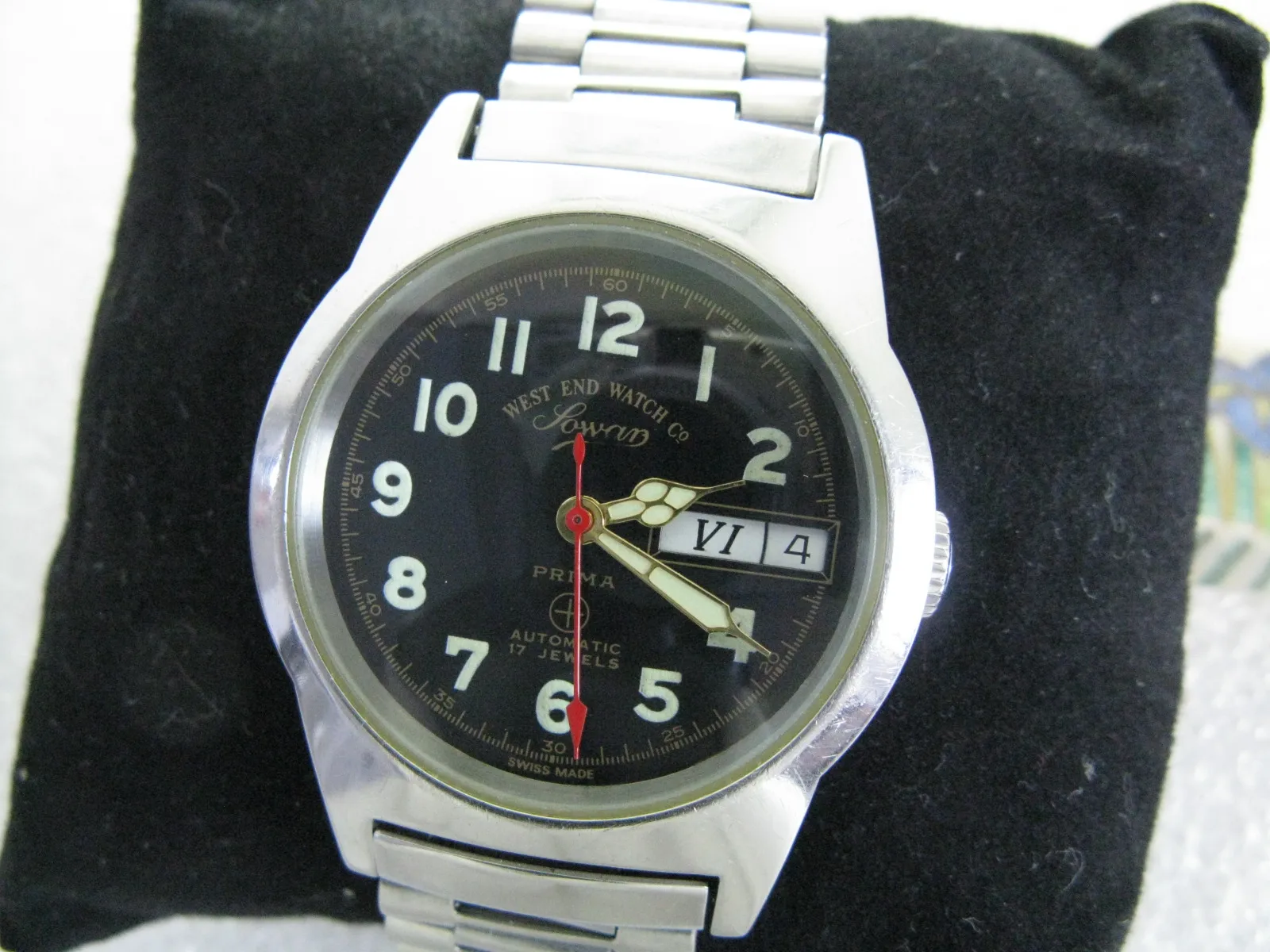 Westend prima(English)automatic men's military watch imported from Switzerland ETA 2846
Westend prima(English)automatic men's military watch imported from Switzerland ETA 2846