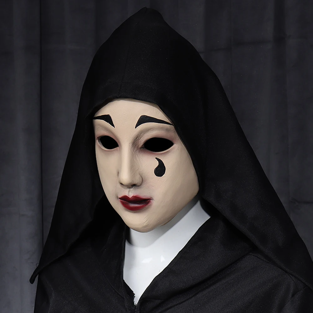 Movie A Haunting in Venice Latex Mask Horror Women Ghost Face Cosplay Helmet Halloween Carnival Dress Up Party Costume Props
Movie A Haunting in Venice Latex Mask Horror Women Ghost Face Cosplay Helmet Halloween Carnival Dress Up Party Costume Props