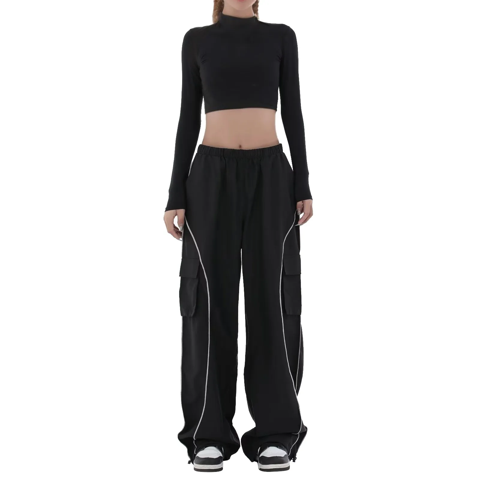 2023 Drawstring Baggy Y2k Cargo Pants Women Low Waist Mopping Sweatpant Trousers Vintage Street Pockets Wide Leg Joggers Pant
2023 Drawstring Baggy Y2k Cargo Pants Women Low Waist Mopping Sweatpant Trousers Vintage Street Pockets Wide Leg Joggers Pant