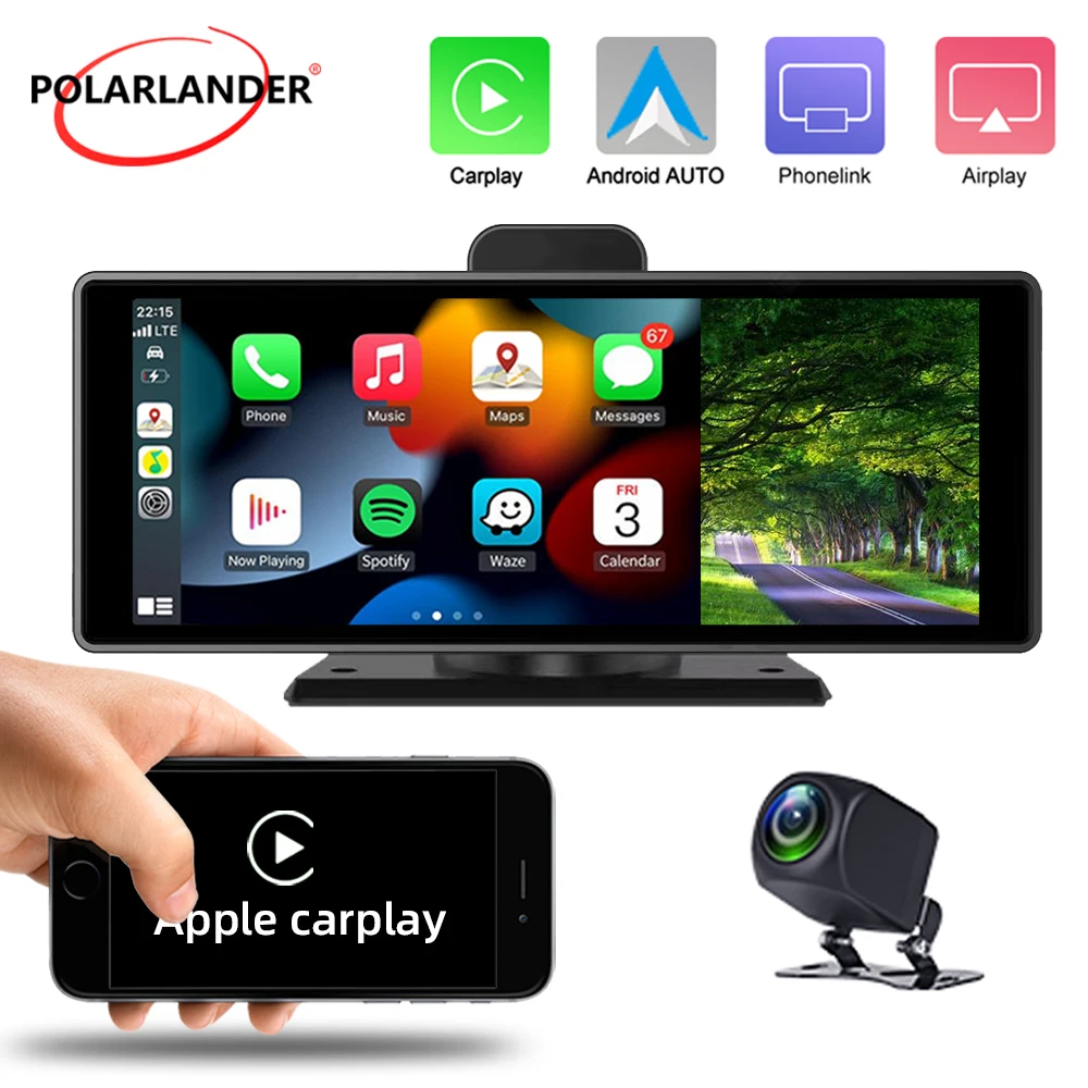 10-дюймовый автомобильный монитор Smart Wireless Carplay Android Авто видеозапись 32G/46G SD карта Передняя DVR камера Bluetooth 5,0 AHD камера
10-дюймовый автомобильный монитор Smart Wireless Carplay Android Авто видеозапись 32G/46G SD карта Передняя DVR камера Bluetooth 5,0 AHD камера