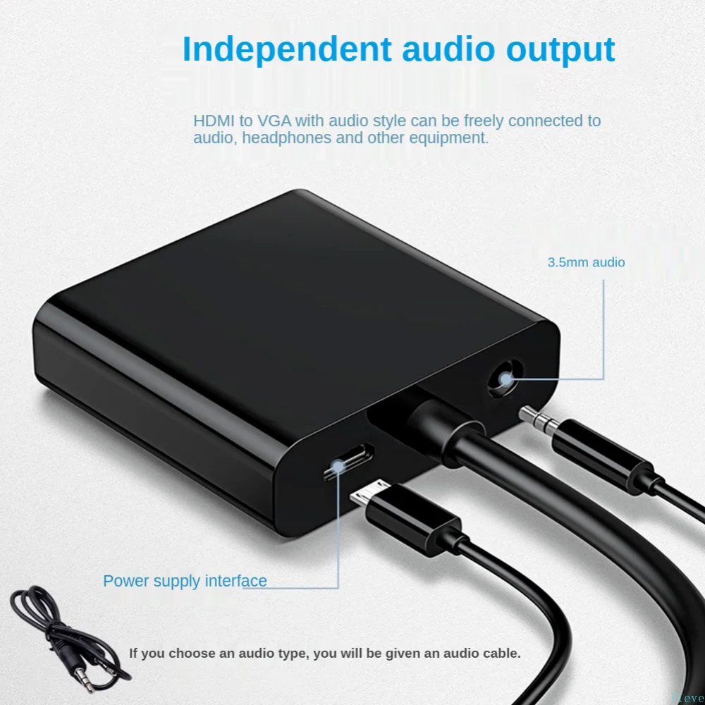 NEW HD 1080P With Audio Band Power HDMI To VGA Cable Converter HDMI Male To VGA Famale Converter Adapter For Tablet Laptop PC TV
NEW HD 1080P With Audio Band Power HDMI To VGA Cable Converter HDMI Male To VGA Famale Converter Adapter For Tablet Laptop PC TV