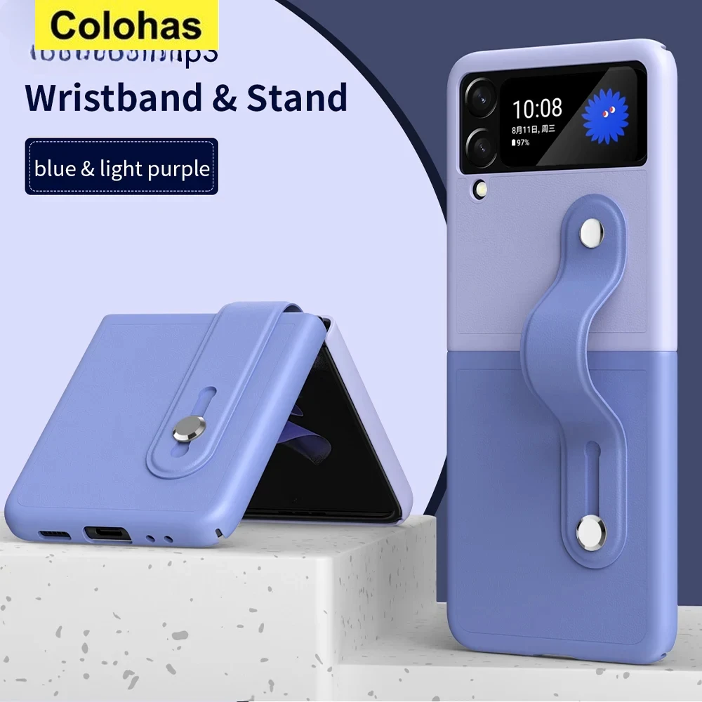For Galaxy Z Flip 4 5 Phone Case for Samsung Galaxy Z Flip3 with Wristband Holder Cases Mixed Color Fold Screen Smartphone Cover
For Galaxy Z Flip 4 5 Phone Case for Samsung Galaxy Z Flip3 with Wristband Holder Cases Mixed Color Fold Screen Smartphone Cover