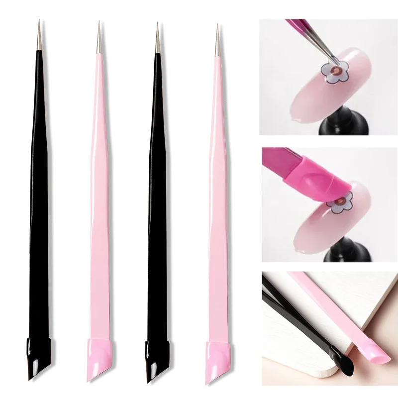 1 Pcs Nail Tweezers with Silicone Pressing Head for Sticker Rhinestones Eyelash Extension Picker Straight Curved Nail Art Tool
1 Pcs Nail Tweezers with Silicone Pressing Head for Sticker Rhinestones Eyelash Extension Picker Straight Curved Nail Art Tool