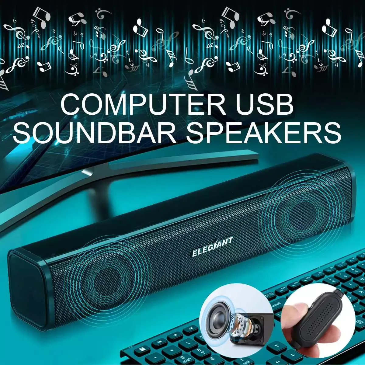60W TV Sound Bar Wired USB Speaker Home Surround SoundBar Wall Mount Home Theater System Support for PC Desktop SR050 EU STOCK
60W TV Sound Bar Wired USB Speaker Home Surround SoundBar Wall Mount Home Theater System Support for PC Desktop SR050 EU STOCK