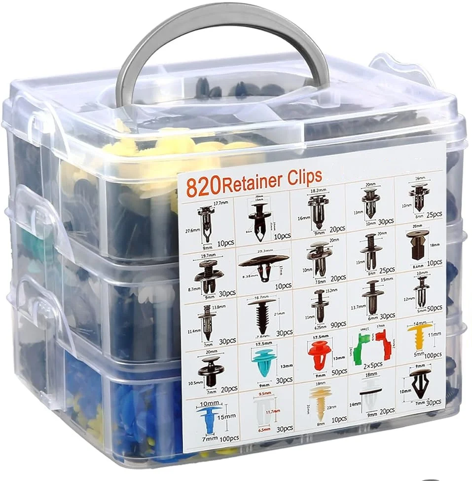 925Набор зажимов для обшивки автомобиля с инструментами для снятия, заклепки для кузова, крепежные зажимы для бампера, двери, крыла, автомобильный пластиковый комплект заклепок 
925Набор зажимов для обшивки автомобиля с инструментами для снятия, заклепки для кузова, крепежные зажимы для бампера, двери, крыла, автомобильный пластиковый комплект заклепок