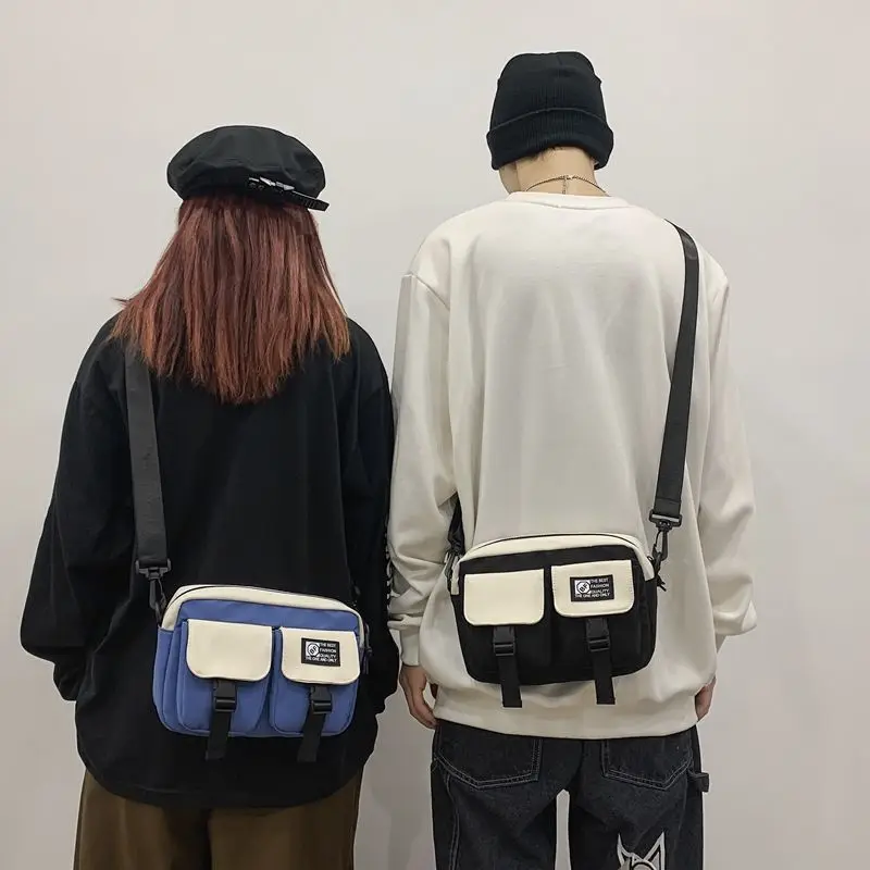 Men's Contrast Color Korean Style Simple Crossbody Bag Women's Casual Student Crossbody Backpack Tooling Mobile Phone Bag
Men's Contrast Color Korean Style Simple Crossbody Bag Women's Casual Student Crossbody Backpack Tooling Mobile Phone Bag