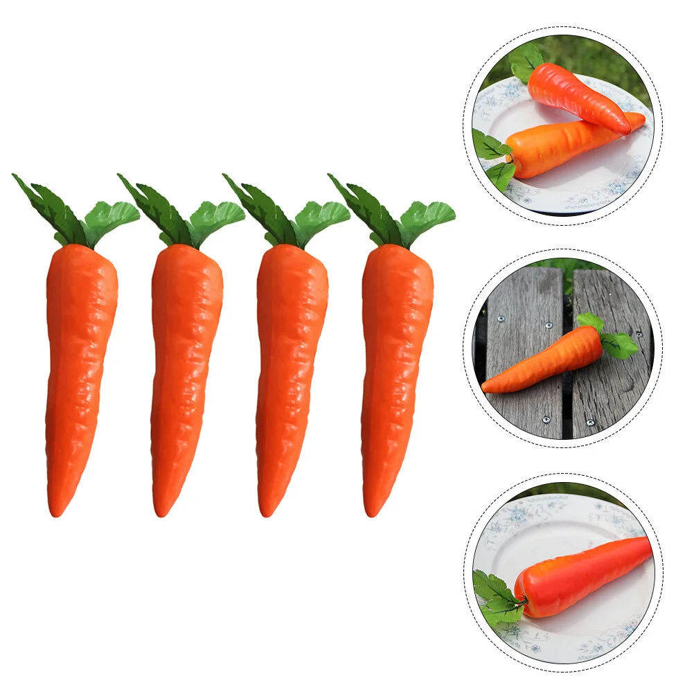 4 Pcs Artificial Carrot Easter Carrots Decor Foam Spring Home Toy Vegetable Photo Prop Decorative Fake Ornaments Accents 
4 Pcs Artificial Carrot Easter Carrots Decor Foam Spring Home Toy Vegetable Photo Prop Decorative Fake Ornaments Accents