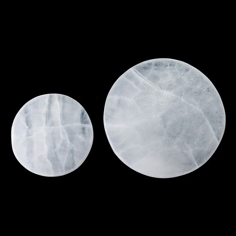 Round Shape Selenite Slice and Slabs White Selenite Slice Clear Quartz Gypsum Rough Crystals and Stones Healing Home Decoration
Round Shape Selenite Slice and Slabs White Selenite Slice Clear Quartz Gypsum Rough Crystals and Stones Healing Home Decoration