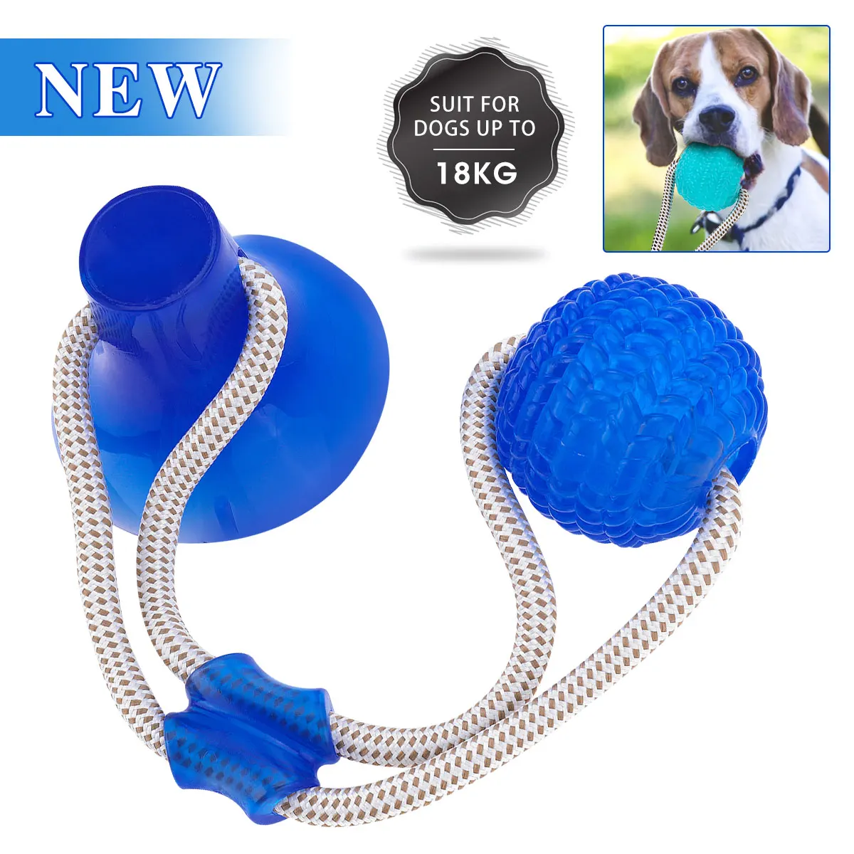 Rubber Ball Dog Toy Self-Playing Chew Ball Suitable For Chews and Treats Multifunction Interactive Ropes Toys Dog Supplies
Rubber Ball Dog Toy Self-Playing Chew Ball Suitable For Chews and Treats Multifunction Interactive Ropes Toys Dog Supplies