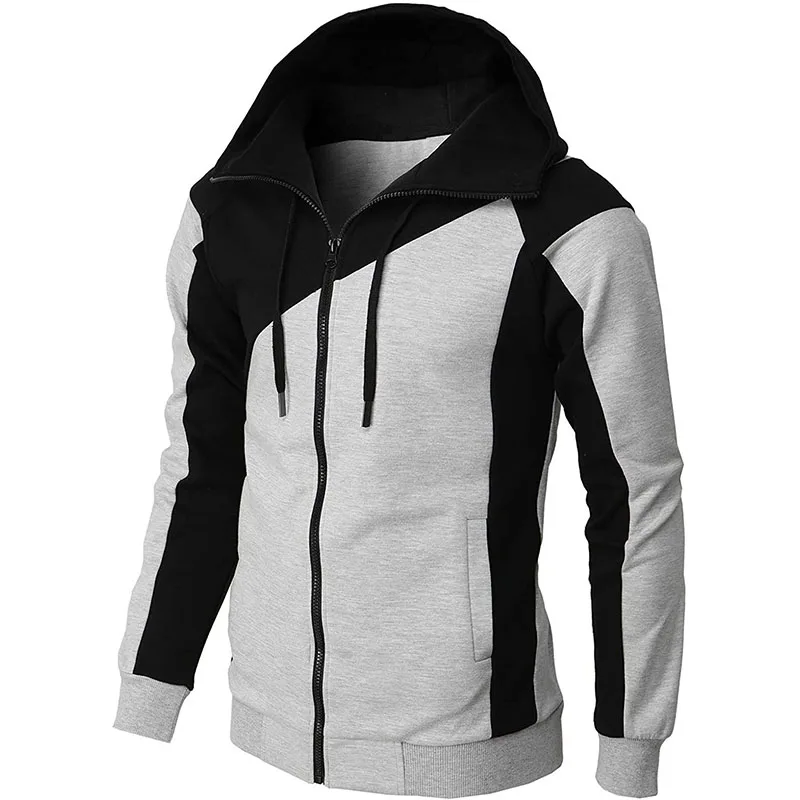 Collision Jacket Men Slim Hooded Men's Sweatshirt Men's Casual Fashion Men's Zipper Sports Outer
Collision Jacket Men Slim Hooded Men's Sweatshirt Men's Casual Fashion Men's Zipper Sports Outer