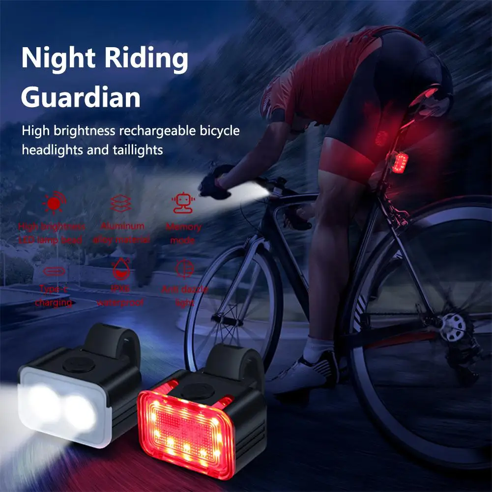 Cycling Bicycle Front Rear Light Set Bike USB Charge Headlight Light MTB Waterproof Taillight LED Lantern Bicycle Accessories
Cycling Bicycle Front Rear Light Set Bike USB Charge Headlight Light MTB Waterproof Taillight LED Lantern Bicycle Accessories