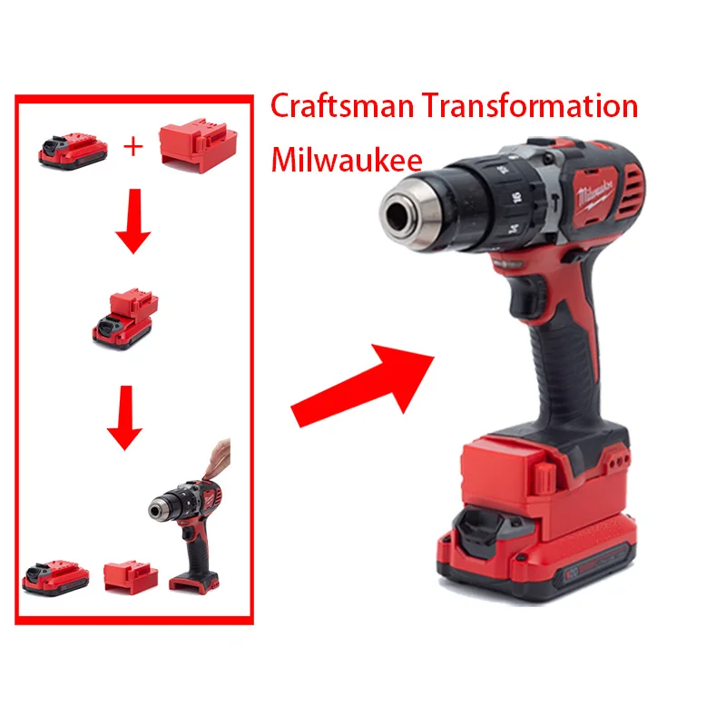 For Craftsman 20V Li-ion Battery Convert To Milwaukee18~20V Series Cordless Portable Power Tools Connector Adapter
For Craftsman 20V Li-ion Battery Convert To Milwaukee18~20V Series Cordless Portable Power Tools Connector Adapter