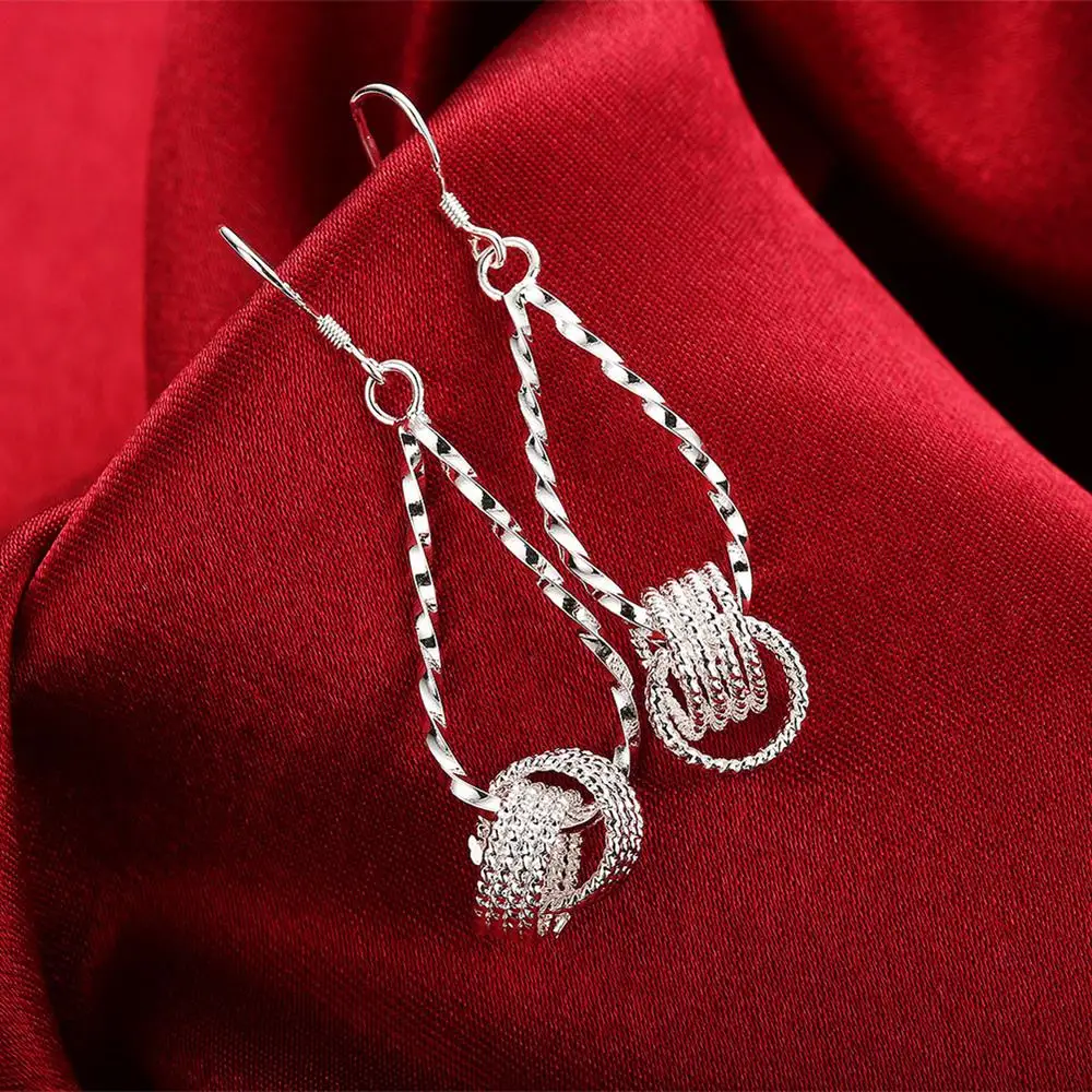925 Sterling Silver fine Net beads long Earrings for Women Luxury Fashion Party Wedding Accessories Jewelry Christmas Gifts
925 Sterling Silver fine Net beads long Earrings for Women Luxury Fashion Party Wedding Accessories Jewelry Christmas Gifts