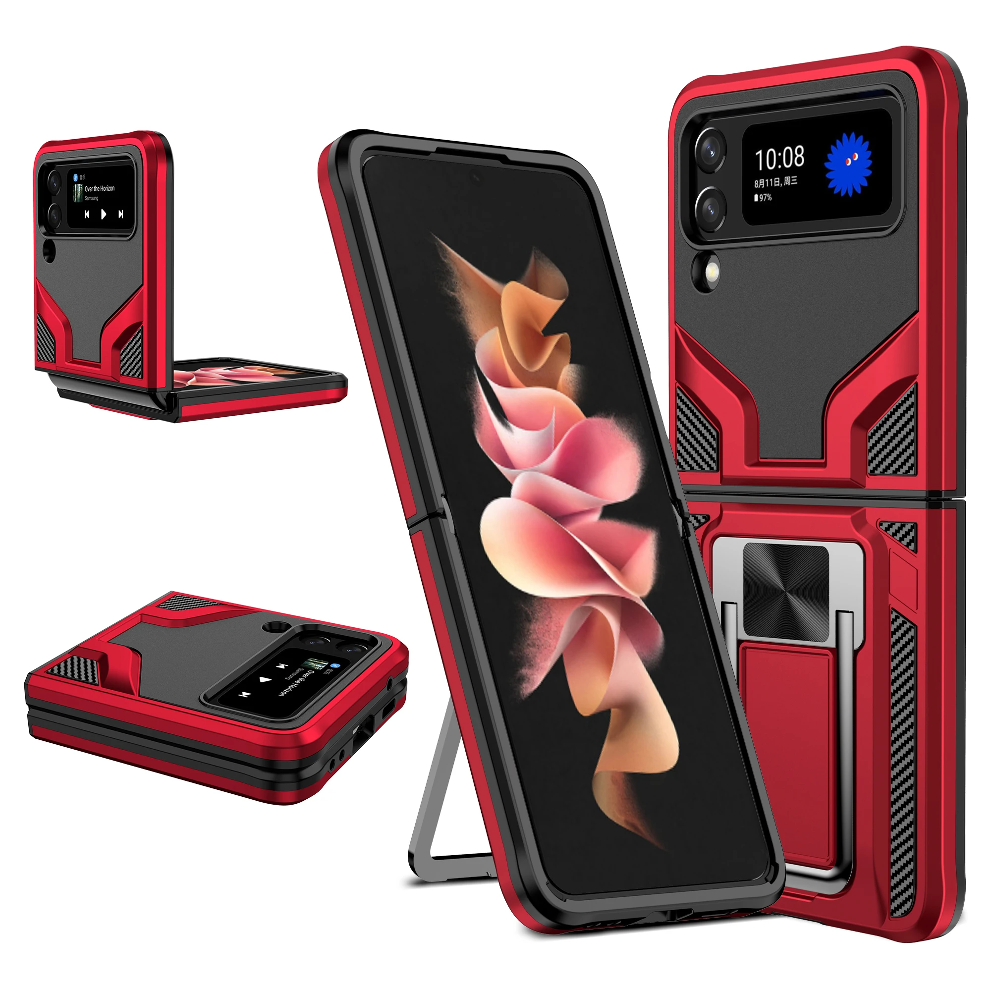 Z Flip3 5G Armor Shockproof Bracket Case for Samsung galaxy Z Flip 4 3 Case For Samsung Z Flip 3 Magnet Car Holder stand Cover
Z Flip3 5G Armor Shockproof Bracket Case for Samsung galaxy Z Flip 4 3 Case For Samsung Z Flip 3 Magnet Car Holder stand Cover