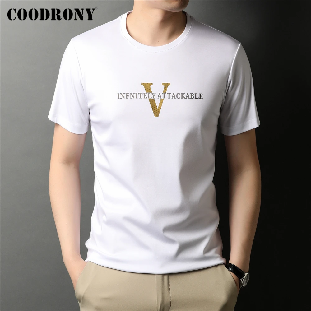 COODRONY/брендовые футболки из чистого хлопка с круглым вырезом; Мужская одежда; Новое поступление; Модные повседневные топы высокого качества ...
COODRONY/брендовые футболки из чистого хлопка с круглым вырезом; Мужская одежда; Новое поступление; Модные повседневные топы высокого качества ...