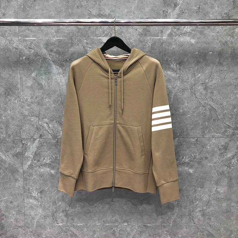 TB THOM Hooded Jacket Plus Size xs-4xl Men Women Striped Design Coat Cotton Hoodies Clothing Casual Sportswear TB Sweatshirts
TB THOM Hooded Jacket Plus Size xs-4xl Men Women Striped Design Coat Cotton Hoodies Clothing Casual Sportswear TB Sweatshirts